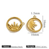 Jewelry Pendant Marine Series Stainless Steel Electroplated Seahorse Crab