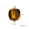 Jewelry Pendant Natural Stone Pearl Stainless Steel Geometric Electroplated Handmade