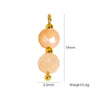 Jewelry Pendant Natural Stone Pearl Stainless Steel Geometric Electroplated Handmade