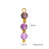 Jewelry Pendant Natural Stone Pearl Stainless Steel Geometric Electroplated Handmade