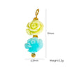 Jewelry Pendant Natural Stone Pearl Stainless Steel Geometric Electroplated Handmade