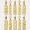 Jewelry Pendant Necklace Brass Geometric Quadrilateral With Diamond For Women