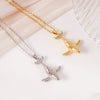 Jewelry Pendant Necklace Copper Animal Zodiac Real Gold Plated Light Luxury Style