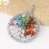 Jewelry Pendant Necklace Handmade Agate Colorful Stone Winding Wax Rope White Plated