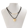 Jewelry Pendant Necklace Heart Shaped Copper Plastic Resin Flannel Electroplating