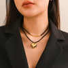 Jewelry Pendant Necklace Heart Shaped Copper Plastic Resin Flannel Electroplating