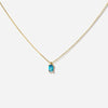 Jewelry Pendant Necklace Women Copper Zircon Geometric Plated 18K Real Gold Color Retaining