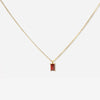 Jewelry Pendant Necklace Women Copper Zircon Geometric Plated 18K Real Gold Color Retaining