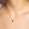 Jewelry Pendant Necklace Women Copper Zircon Geometric Plated 18K Real Gold Color Retaining