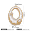 Jewelry Pendant Stainless Steel Conch Starfish Oval Electroplating