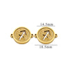 Jewelry Pendant Stainless Steel Constellation Double Hole Round Electroplating Design