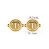 Jewelry Pendant Stainless Steel Constellation Double Hole Round Electroplating Design