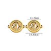 Jewelry Pendant Stainless Steel Constellation Double Hole Round Electroplating Design