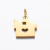 Jewelry Pendant Stainless Steel Heart House Cut Out Wings Polished Electroplated