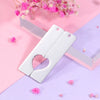 Jewelry Pendant Stainless Steel Hollow Half Heart Shape Smooth Geometric Electroplated For Couples