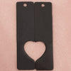 Jewelry Pendant Stainless Steel Hollow Half Heart Shape Smooth Geometric Electroplated For Couples