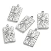Jewelry Pendant Stainless Steel 18K Gold Plated Electroplating Craft Ellipse Handmade Diy Tarot Card