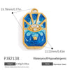 Jewelry Pendant Stainless Steel Oil Dripping Flower Devil's Eye Ocean Heart Electroplating