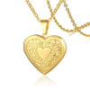 Jewelry Photo Box Stainless Steel Heart Shaped Pendant