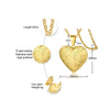 Jewelry Photo Box Stainless Steel Heart Shaped Pendant
