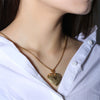 Jewelry Photo Box Stainless Steel Heart Shaped Pendant