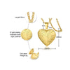 Jewelry Photo Box Stainless Steel Heart Shaped Pendant