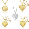 Jewelry Photo Box Stainless Steel Heart Shaped Pendant