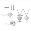 Jewelry Photo Box Stainless Steel Heart Shaped Pendant