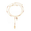 Jewelry 3Piece Set With Cross Frame Chain Necklace Copperclad Iron Copper Alloy Geometric Electroplating