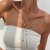 Jewelry 3Piece Set With Cross Frame Chain Necklace Copperclad Iron Copper Alloy Geometric Electroplating