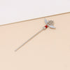 Jewelry Pin Accessories Alloy Silver Plated Gold Plated Copperplated Handmade With Baking Paint Magic Wand Elf Staff Design