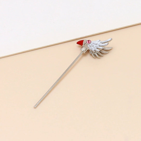 Jewelry Pin Accessories Alloy Silver Plated Gold Plated Copperplated Handmade With Baking Paint Magic Wand Elf Staff Design