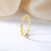 Jewelry Plain Ring Hemp Rope Ring Women's 925 Sterling Silver Geometric Electroplated Small Fresh Style