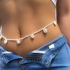 Jewelry Plastic Beaded Woven Body Chain Waist Chain With Shell Tassel For Women