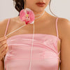 Jewelry Plastic Flower Pendant Neck Chain For Women