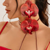 Jewelry Plastic Flower Pendant Neck Chain For Women