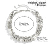 Jewelry Plastic Geometric Beaded Clavicle Chain For Women Electroplated