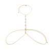 Jewelry Plastic Geometric Body Chain For Women Electroplating Simple Style