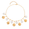Jewelry Plastic Geometric Drop Shape Electroplating Pendant Necklace For Women