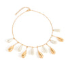 Jewelry Plastic Geometric Drop Shape Electroplating Pendant Necklace For Women