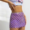 Jewelry Plastic Geometric Handwoven Women's Body Chain With Color Sequins