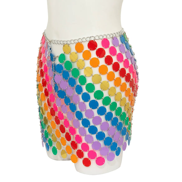 Jewelry Plastic Geometric Handwoven Women's Body Chain With Color Sequins