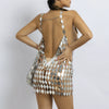 Jewelry Plastic Geometric Sequins Body Chain Electroplating Handmade For Women