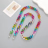 Jewelry Plastic Resin Acrylic Crossbody Chain Handmade Painted
