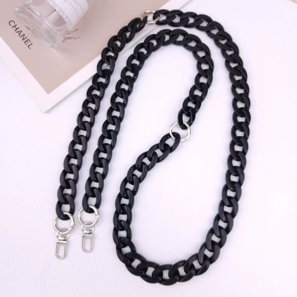 Jewelry Plastic Resin Acrylic Crossbody Chain Handmade Painted