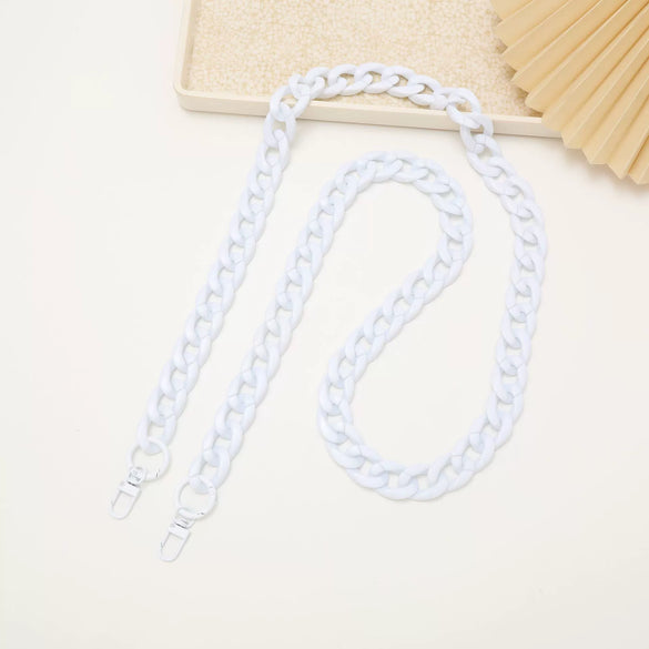 Jewelry Plastic Resin Acrylic Crossbody Chain Handmade Painted