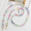 Jewelry Plastic Resin Acrylic Crossbody Chain Handmade Painted