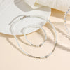 Jewelry Plastic Resin Alloy Alloy Pearls Heart Water Drop Bell Shaped Elegant Electroplated Bracelet Necklace For Women