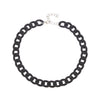 Jewelry Plastic Resin Geometric Box Chain Clavicle Necklace For Women Electroplated