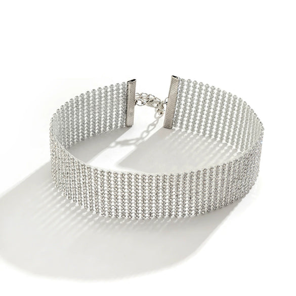 Jewelry Plastic Resin Geometric Diamond Neck Collar Choker For Women